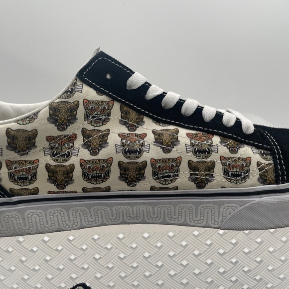 Vans Cat Print Canvas Sneakers Limited‎ Edition Animal Pattern Lace Up Men's 10 - Picture 4 of 12